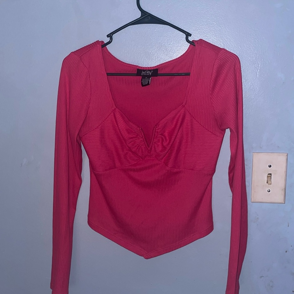 Just Polly pink long sleeve shirt